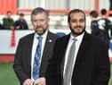 Latics CEO Mal Brannigan with chairman Talal Al Hammad