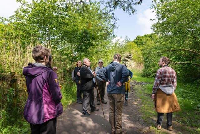 On the poetry trail at Pennington Flash Country Park