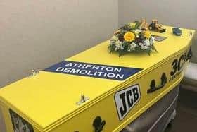 Kenneth Smith's unique JCB coffin