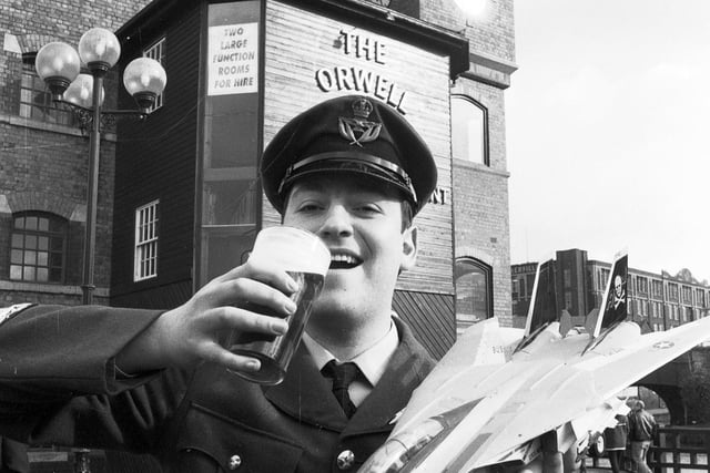 RETRO 1995 - Launch of the annual Wigan Beer Festival with an RAF theme at Wigan Pier