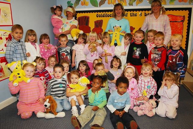 Staff and pupils at Shevington Community Primary school held a pyjama party in aid of Children In Need.