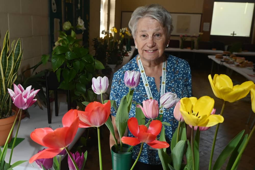Flowers, cakes, art and crafts on display at the second annual Shevington Spring Show, organised by Shevington Community Allotments, held at Shevington Methodist Church.