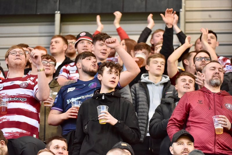 Wigan Warriors fans made the short trip to Leigh for the Battle of the Borough.