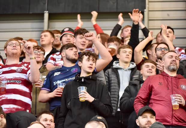 Wigan Warriors fans made the short trip to Leigh for the Battle of the Borough.