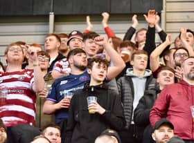 Wigan Warriors fans made the short trip to Leigh for the Battle of the Borough.