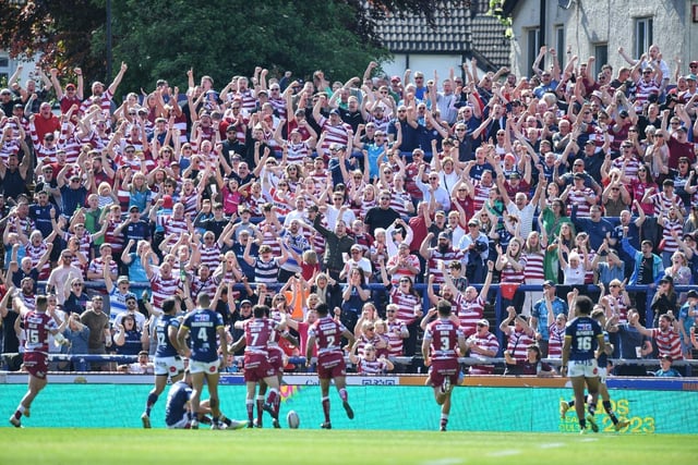 Wigan Warriors fans travelled to Headingley to support Matty Peet's side in their Challenge Cup tie against Leeds Rhinos.