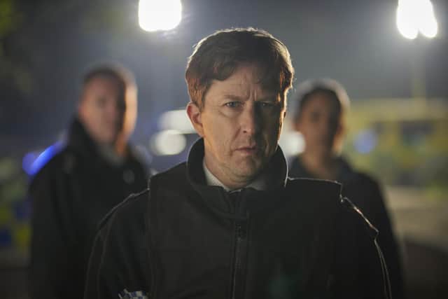 Lee Ingleby (centre) starred as DCS Neil Adamson in The Hunt for Raoul Moat, the an ITV dramatisation of the crime that gripped the nation