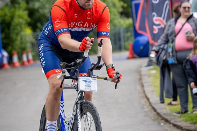 A cyclist takes on the ride