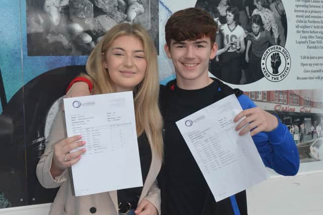 Year 11 pupils at Outwood Academy, in Hindley, open their GCSE Results.