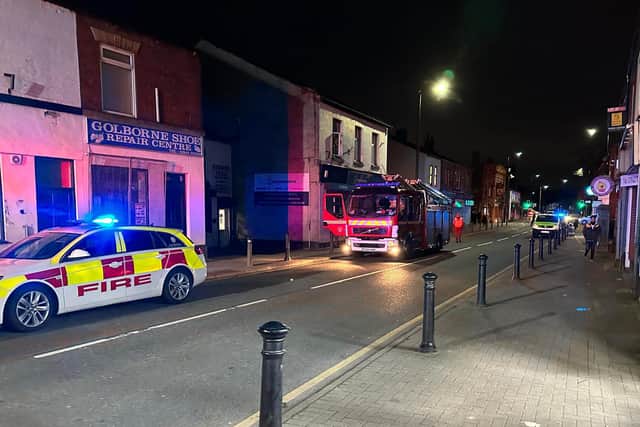 Emergency services rushed to High Street in Golborne