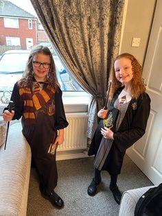 Sophie and Abi as Harry Potter and Hermione