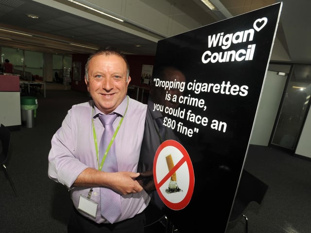 Environment officer Geoff Bates, part of the Wigan Council Safer Environment team
