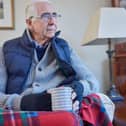 Cold elderly man