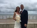 Sam and Graham on their wedding day