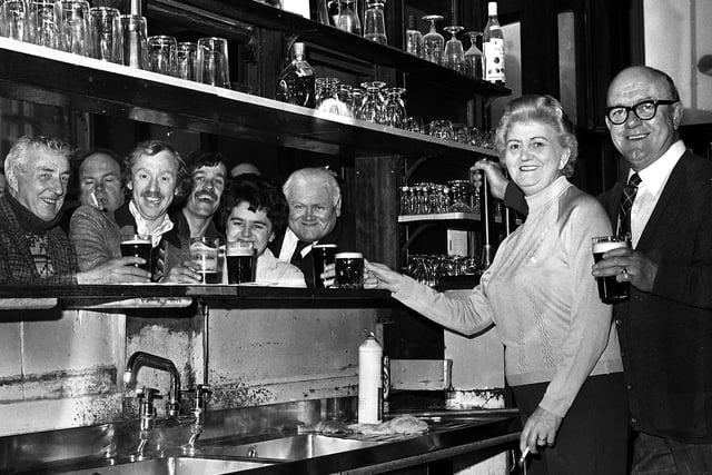 RETRO 1978 Wigan town centre's Market Hotel licensees Mr and Mrs Colin Cook enjoy their last evening serving customers before the pub was due to be renovated by new owners and the name changed to The Market Tavern