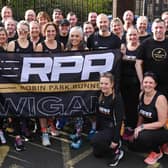 Robin Park Runners, during a Tuesday night session in Wigan, as they get ready for the Park Run takeover at Haigh Woodland Park.  The Wigan-based running club launches its first-ever takeover of the weekly 5km event on Saturday 27 April, all in the aim of attracting new members.