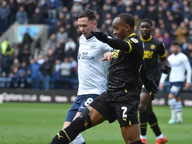 Ryan Nyambe couldn't prevent Latics slipping to defeat at Preston