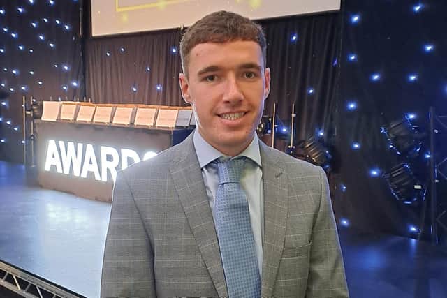 Degree apprentice Alex Cathie gained a first-class honours degree in electrical and electronic engineering