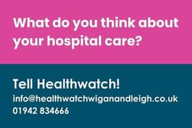 What do you think of your healthcare? Tell Healthwatch, 01942834666!