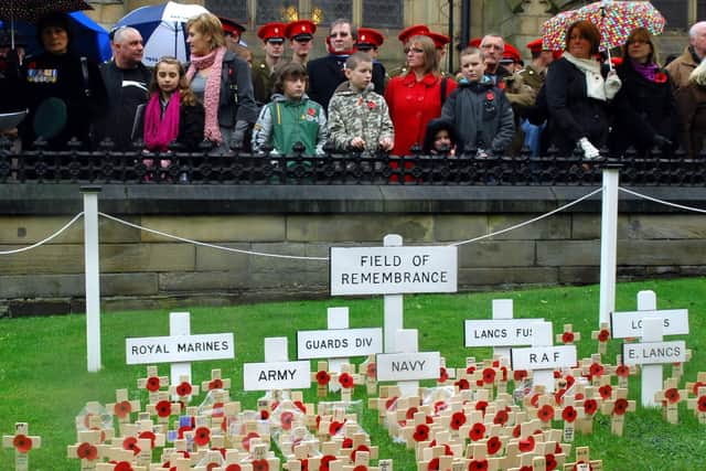 Flashback to a Wigan Parish Church Remembrance Day service in previous years