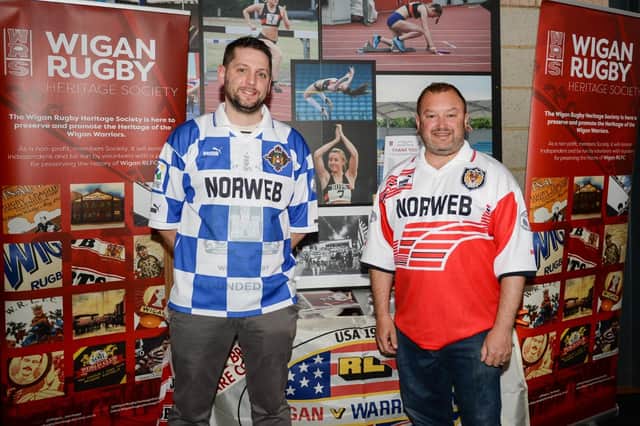 Wigan fans wore their retro kits on Friday