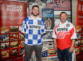 Wigan fans wore their retro kits on Friday
