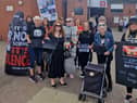 Anti-animal testing activists hold memorial walk for beagle dogs and protest against the company, MBR Acres.