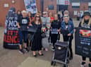 Anti-animal testing activists hold memorial walk for beagle dogs and protest against the company, MBR Acres.