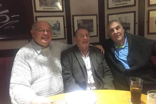 Andy Gregory (centre), with Bill Ashurst (right) and Jim Mills (left)