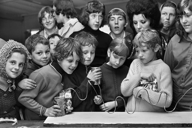 A steady hand needed at the midsummer fair at Comet Youth Club, Poolstock, on Saturday 24th of June 1972.
