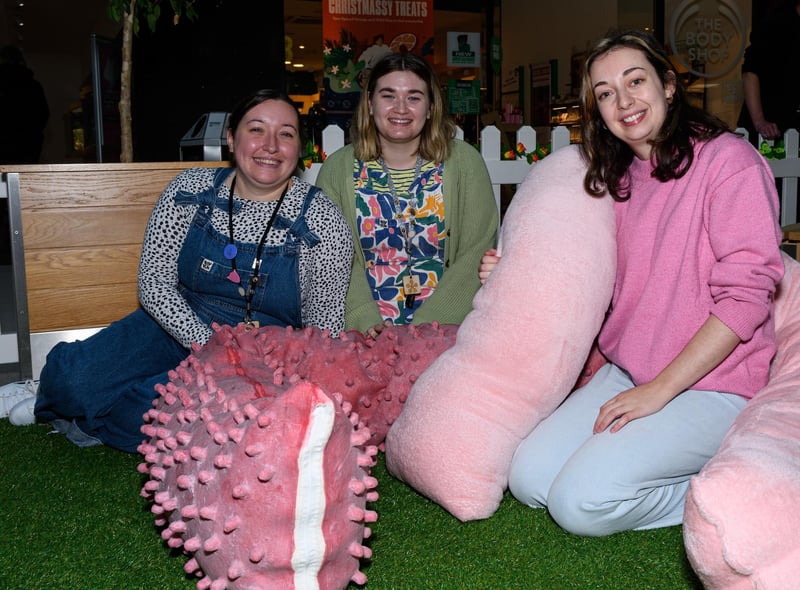 Louise Robson, Emily Robson and artist Ella Louise Jones
