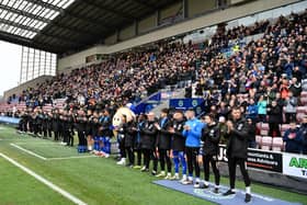 Players, staff and supporters pay their respects to Darren Orme
