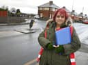 WIGAN - 01-03-23 Councillor Debbie Parkinson has started a petition and campaigning to get a crossing near St Marie's primary school, Avondale Street, Standish - there has been a few incidents and would like plans to make the roads near the school safer for pedestrians.