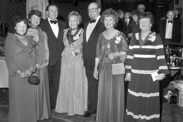 The Wigan Licensed Victuallers ball at Tiffanys night club in 1982.