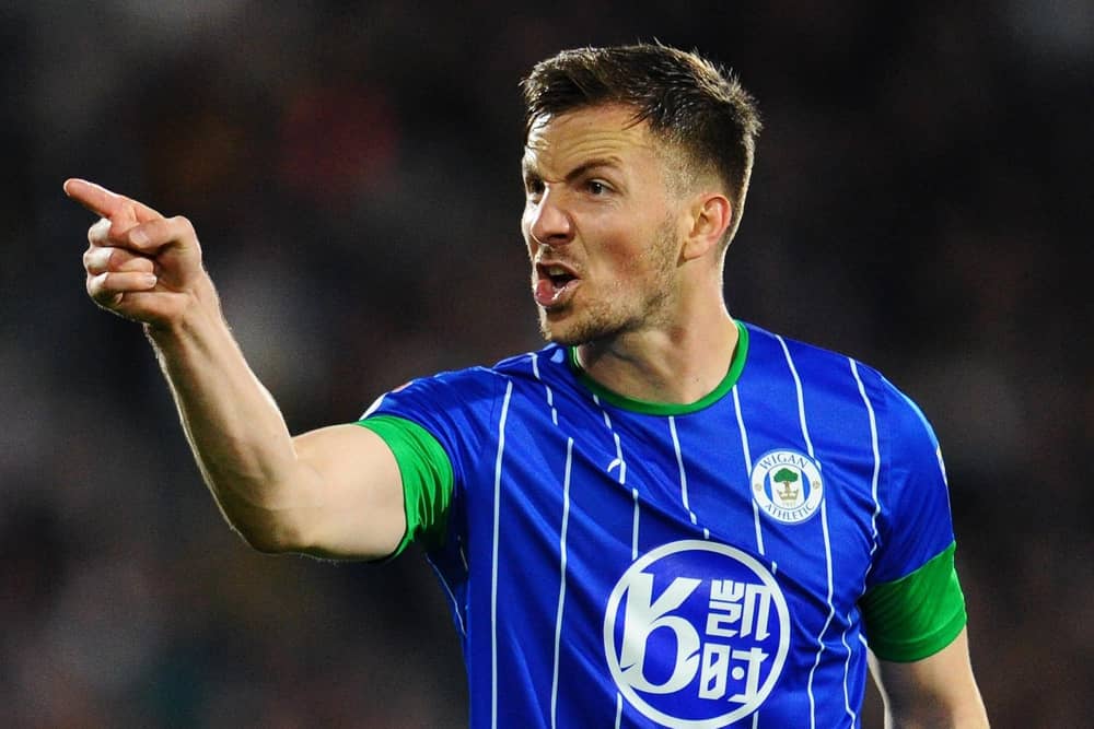 Lee Evans during his time with Latics