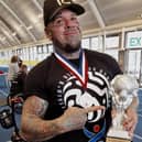 Shaun at a Disabled Strongman competition