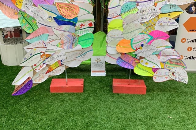 The Butterfly of Hope display designed by students at Outwood Academy