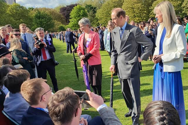 Trainees from The Hamlet meet the Duke of Edinburgh Prince Edward