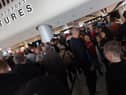 Queues at Manchester Airport