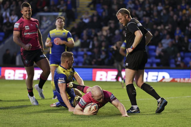 Liam Farrell extended Wigan's lead just before half time.