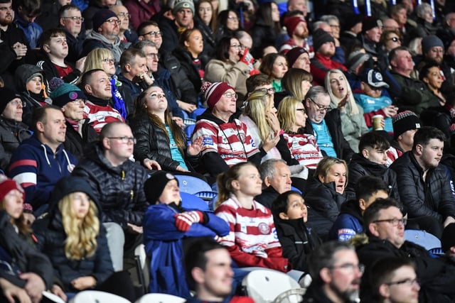 Wigan Warriors fans made their way to the John Smith's Stadium on Friday night.