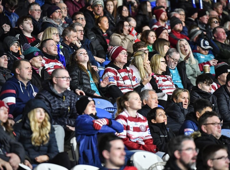 Wigan Warriors fans made their way to the John Smith's Stadium on Friday night.