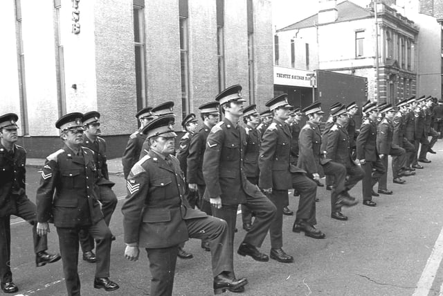 RETRO 1975 Wigan Remembrance day parade