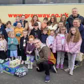 Councillors Ron Conway and Chris Ready with excited families
