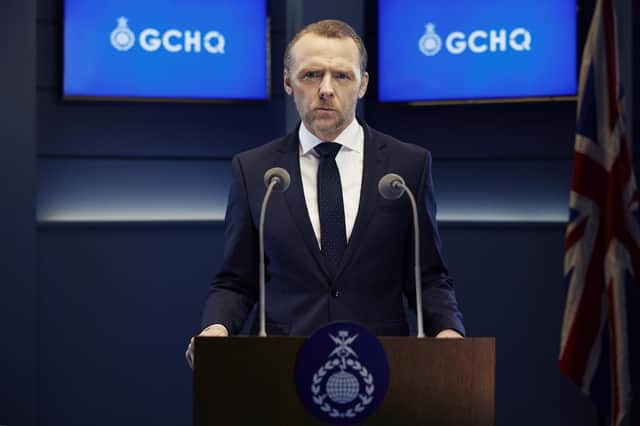 Simon Pegg starred in Channel 4's new cyber-thriller The Undeclared War