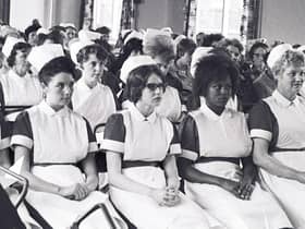 Wigan Infirmary nurses awards day in the 1960s
