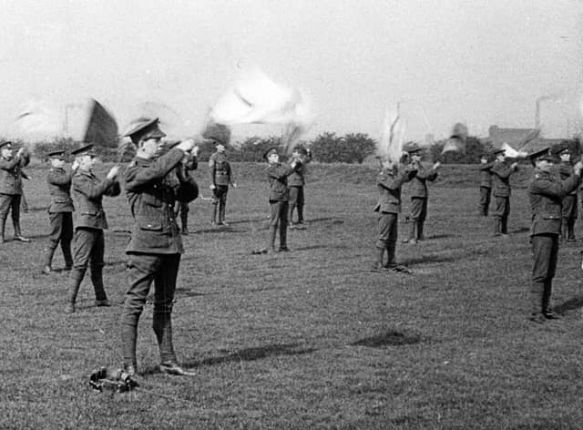 The 4th or 5th Lancashire Fusiliers On The March, 1915