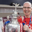 Professor Chris Brookes with the Challenge Cup trophy in 2022