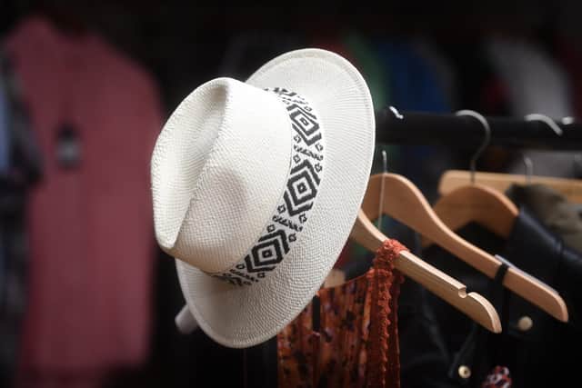 You never know what the British weather will do, so if we end up with a scorcher and you're not prepared, there's a wide selection of hats and sunglasses available at Stringers