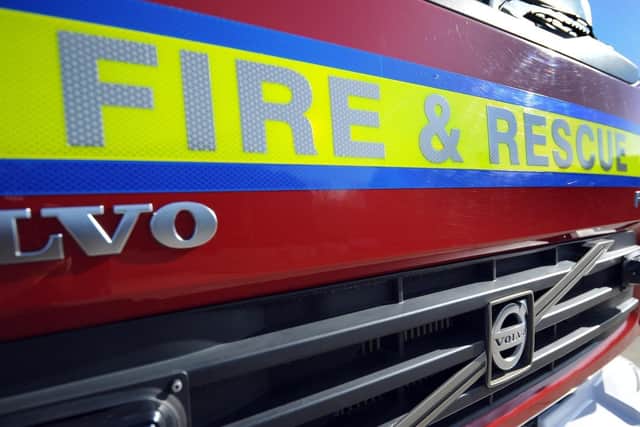 Fire services were called to the blaze